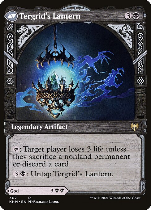 Tergrid, God of Fright // Tergrid's Lantern — art by Richard Luong