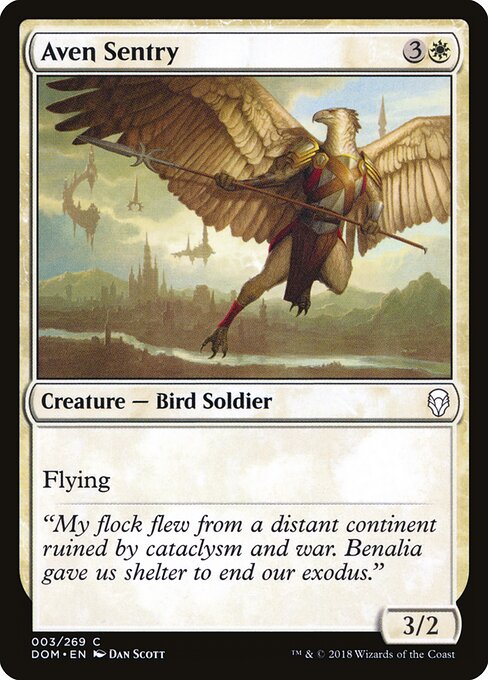 Aven Sentry — art by Dan Murayama Scott