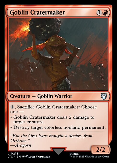 Goblin Cratermaker — art by Victor Harmatiuk