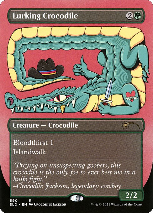 Lurking Crocodile — art by Crocodile Jackson