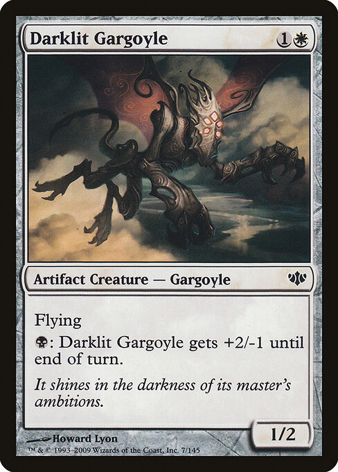 Darklit Gargoyle — art by Howard Lyon