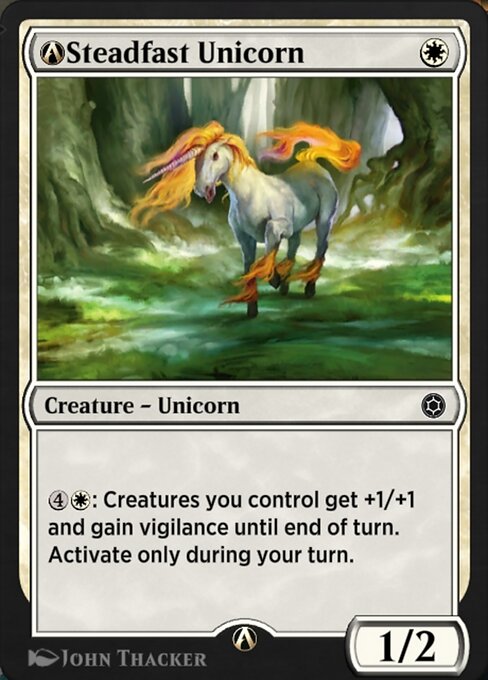 A-Steadfast Unicorn — art by John Thacker