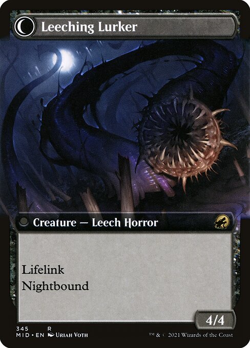 Curse of Leeches // Leeching Lurker — art by Uriah Voth
