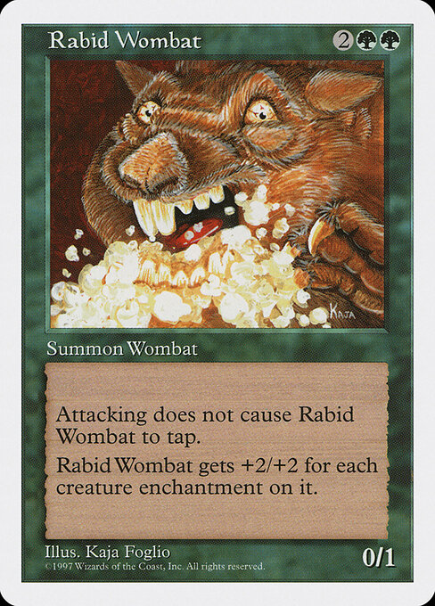Rabid Wombat — art by Kaja Foglio