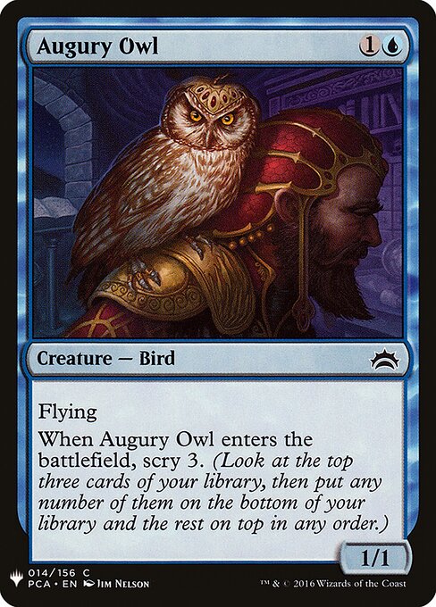 Augury Owl — art by Jim Nelson