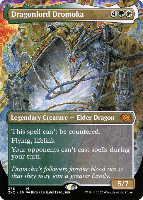 Dragonlord Dromoka — art by Richard Kane Ferguson
