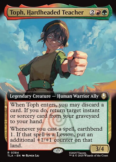 Toph, Hardheaded Teacher — art by Ruwen Liu