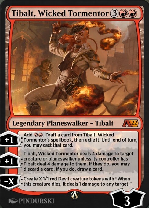 Tibalt, Wicked Tormentor — art by PINDURSKI