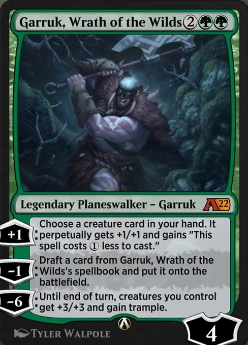 Garruk, Wrath of the Wilds — art by Tyler Walpole