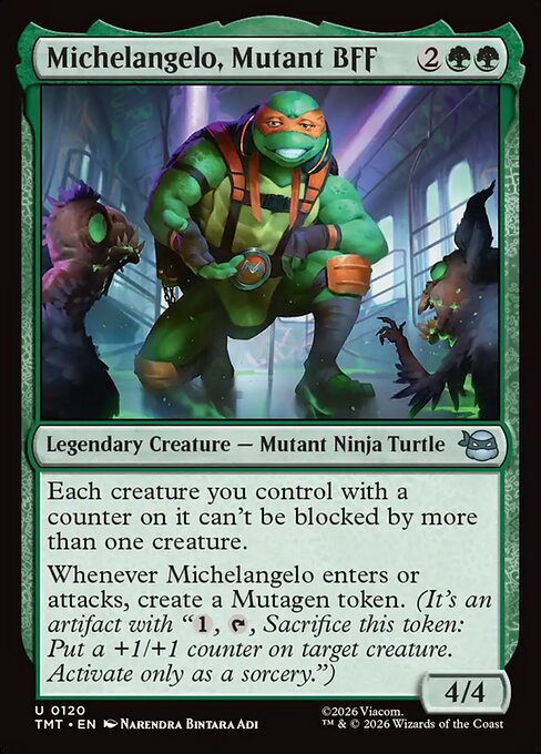Michelangelo, Mutant BFF — art by Narendra Bintara Adi