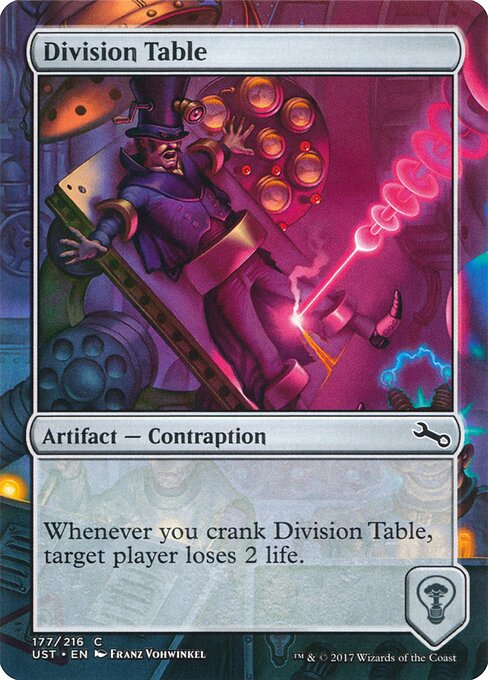 Division Table — art by Franz Vohwinkel