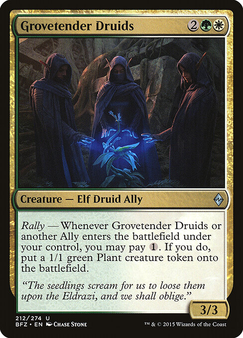 Grovetender Druids — art by Chase Stone