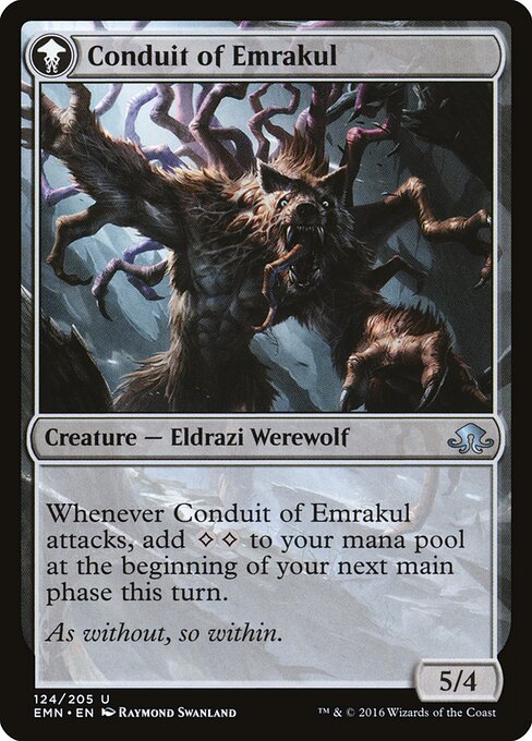 Conduit of Storms // Conduit of Emrakul — art by Raymond Swanland