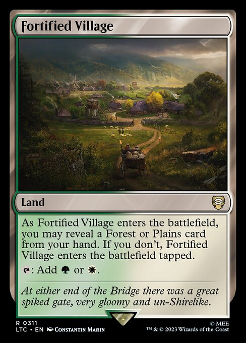 Fortified Village — art by Constantin Marin