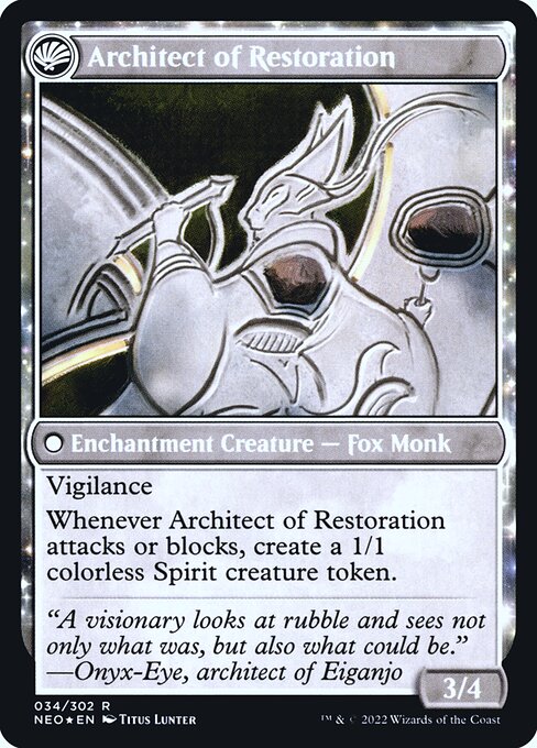 The Restoration of Eiganjo // Architect of Restoration — art by Titus Lunter