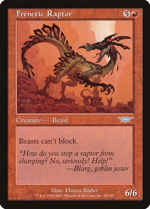 Frenetic Raptor — art by Daren Bader