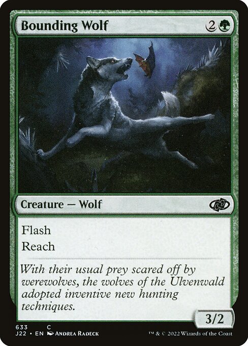 Bounding Wolf — art by Andrea Radeck
