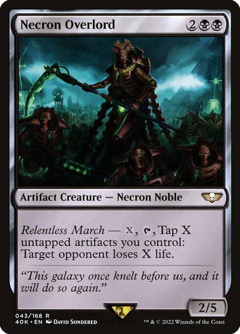Necron Overlord — art by David Sondered