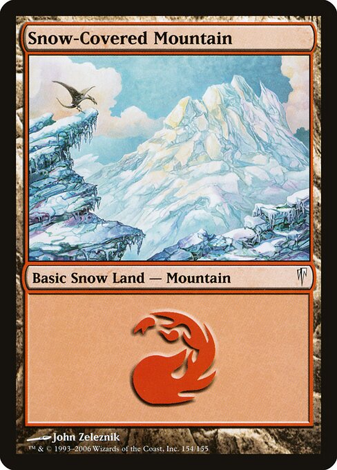 Snow-Covered Mountain — art by John Zeleznik