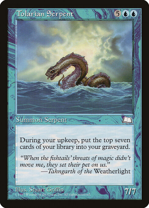 Tolarian Serpent — art by Stuart Griffin