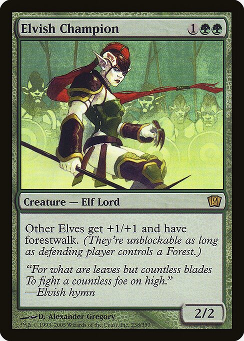 Elvish Champion — art by D. Alexander Gregory