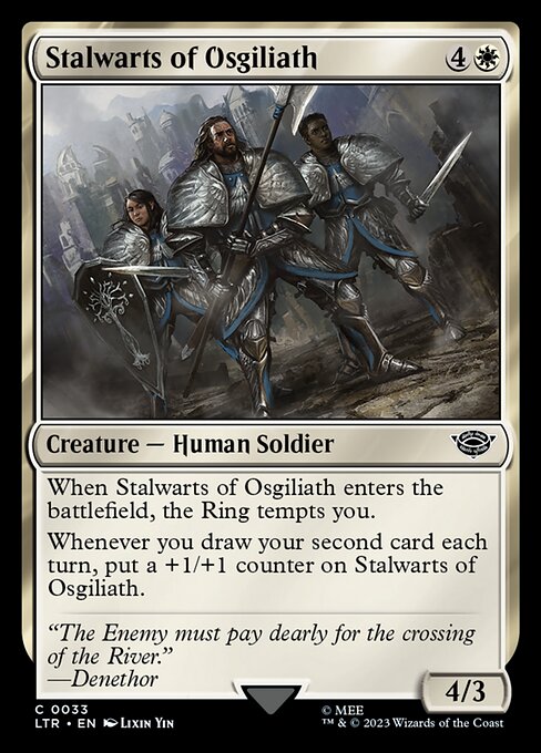 Stalwarts of Osgiliath — art by Lixin Yin