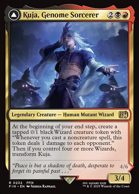 Kuja, Genome Sorcerer // Trance Kuja, Fate Defied — art by Joshua Raphael