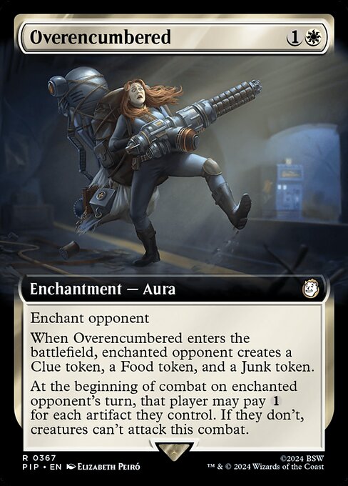 Overencumbered — art by Elizabeth Peiró
