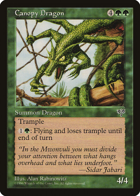 Canopy Dragon — art by Alan Rabinowitz