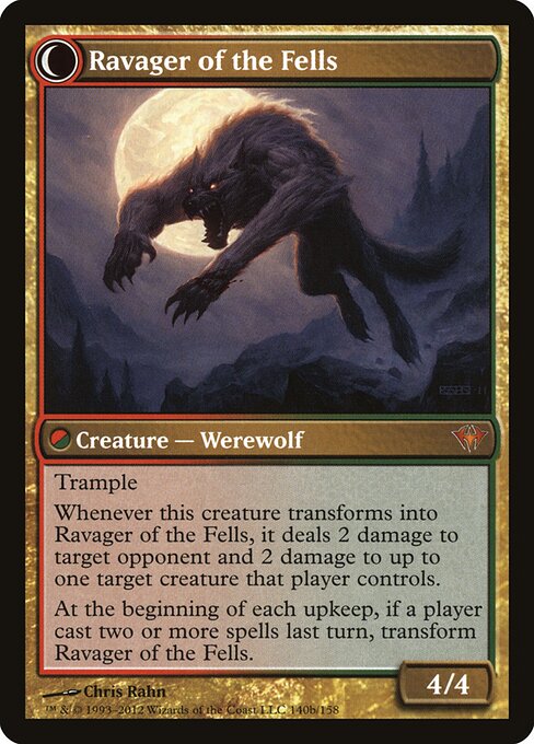 Huntmaster of the Fells // Ravager of the Fells — art by Chris Rahn