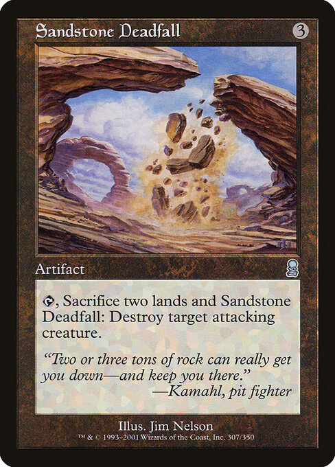 Sandstone Deadfall — art by Jim Nelson
