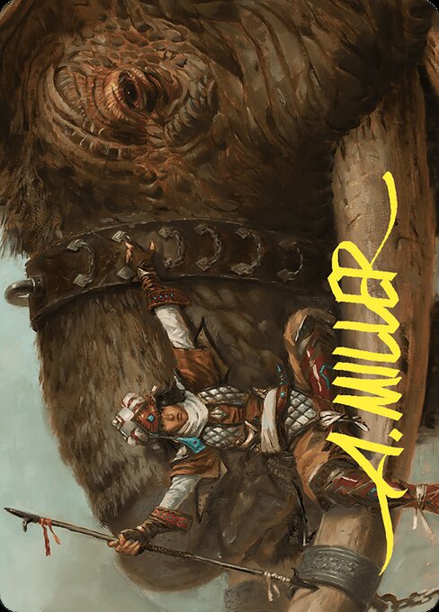 Tuskguard Captain // Tuskguard Captain — art by Aaron Miller