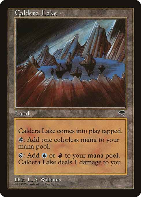 Caldera Lake — art by Allen Williams