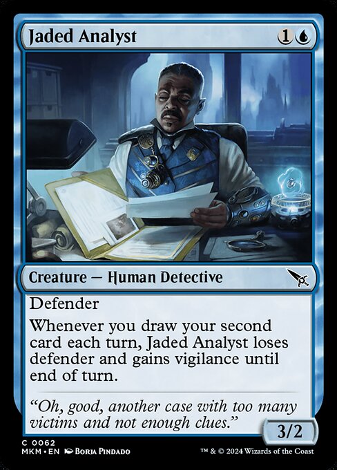 Jaded Analyst — art by Borja Pindado