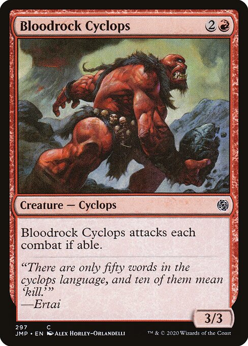 Bloodrock Cyclops — art by Alex Horley-Orlandelli