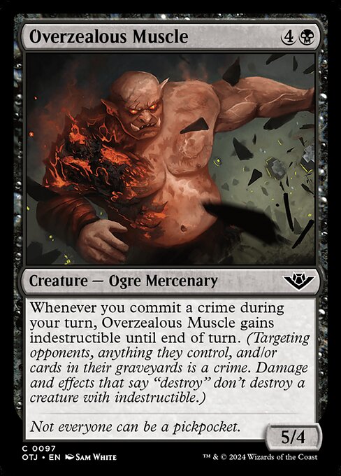 Overzealous Muscle — art by Sam White