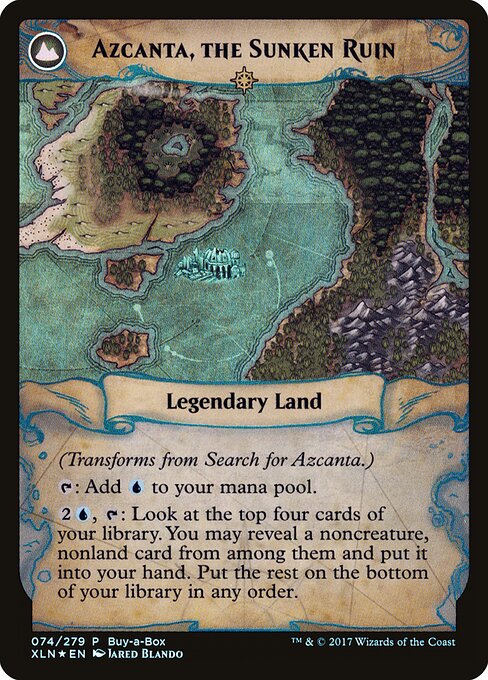 Search for Azcanta // Azcanta, the Sunken Ruin — art by Jared Blando