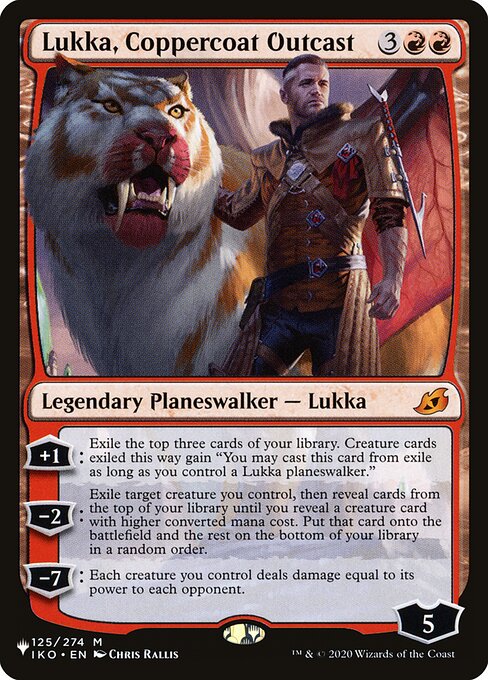 Lukka, Coppercoat Outcast — art by Chris Rallis