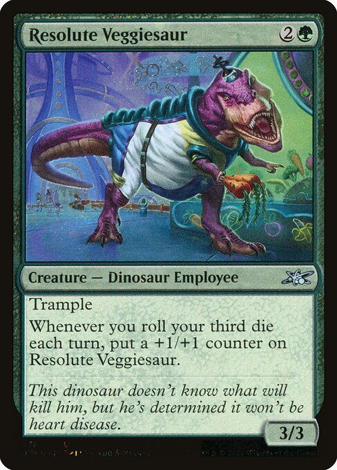 Resolute Veggiesaur — art by Leonardo Santanna