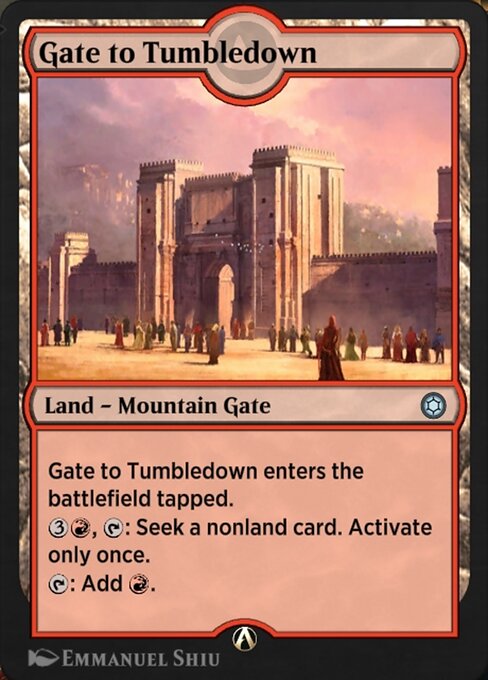 Gate to Tumbledown — art by Emmanuel Shiu
