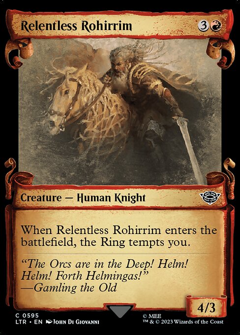 Relentless Rohirrim — art by John Di Giovanni