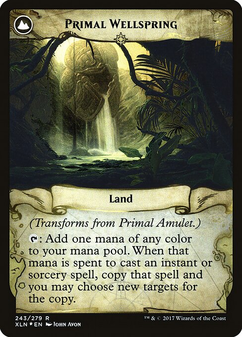 Primal Amulet // Primal Wellspring — art by John Avon