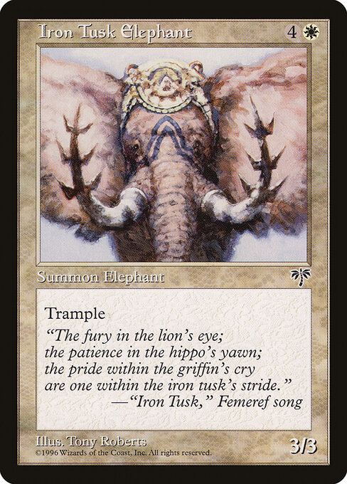 Iron Tusk Elephant — art by Tony Roberts