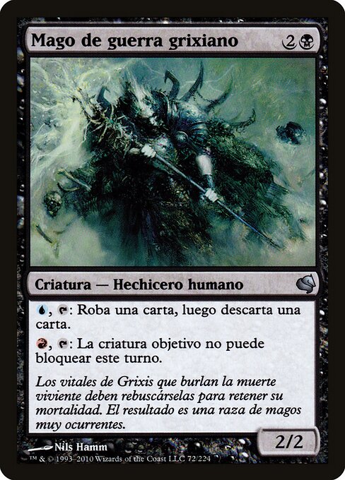 Grixis Battlemage — art by Nils Hamm