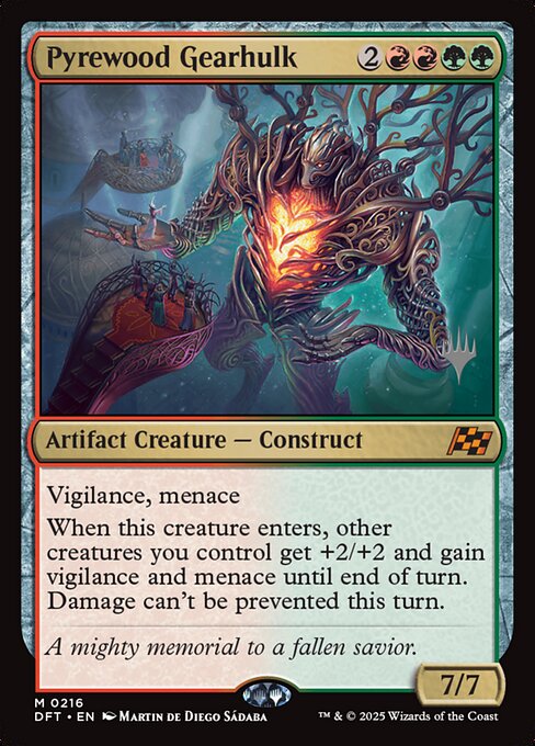 Pyrewood Gearhulk — art by Martin de Diego Sádaba