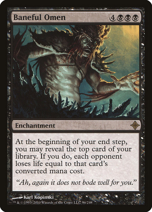 Baneful Omen — art by Karl Kopinski