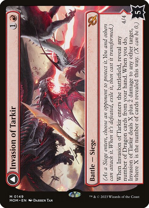 Invasion of Tarkir // Defiant Thundermaw — art by Darren Tan