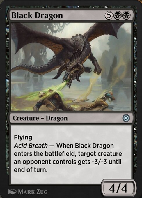 Black Dragon — art by Mark Zug