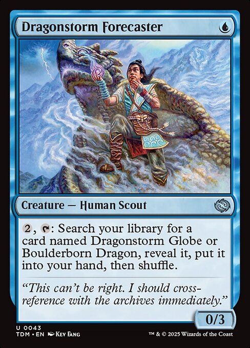 Dragonstorm Forecaster — art by Kev Fang
