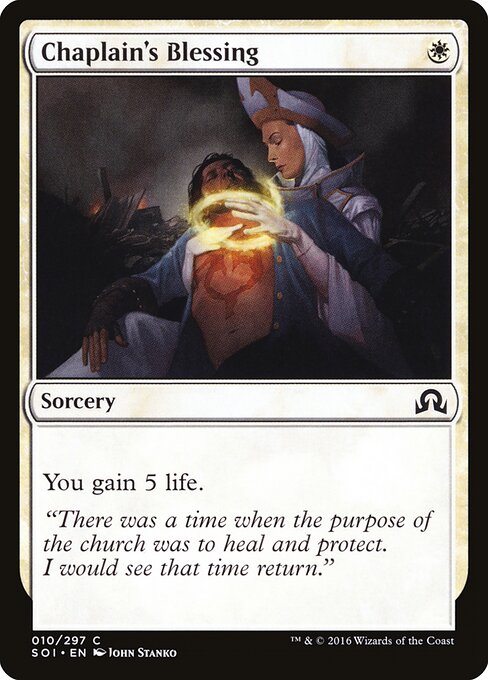 Chaplain's Blessing — art by John Stanko